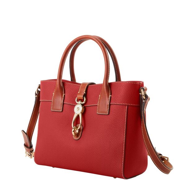 Dooney & Bourke Pebble Grain Amelie Tote - Red - Picture 2 of 4